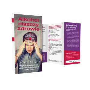 Ulotka profilaktyczna: Alkohol niszczy zdrowie