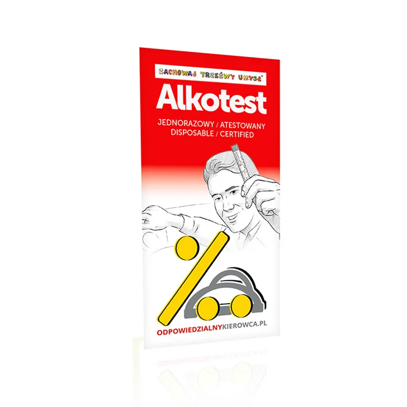 Alkotest jednorazowy dla kierowcy