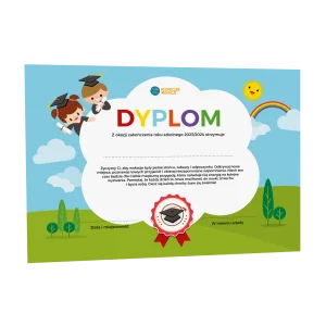 Dyplom z okazji zakończenia roku szkolnego (I-III)
