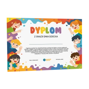 Dyplom z okazji Dnia Dziecka (I-III)