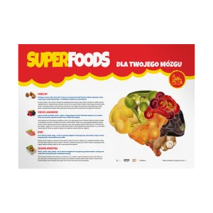 Plakat profilaktyczny: Superfoods dla twojego mózgu