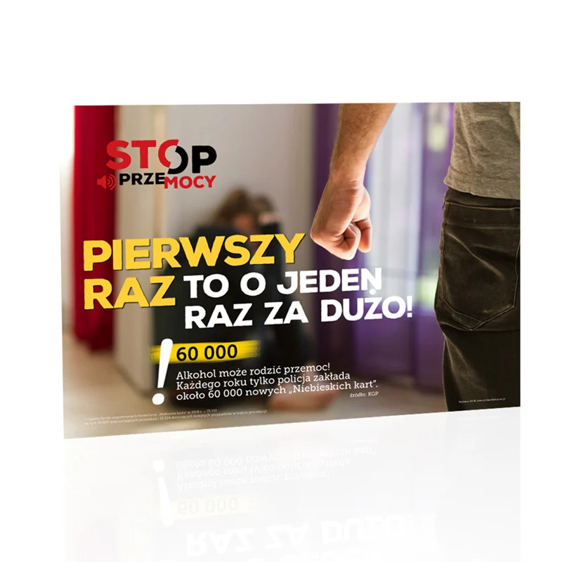 Plakat profilaktyczny: Stop przemocy