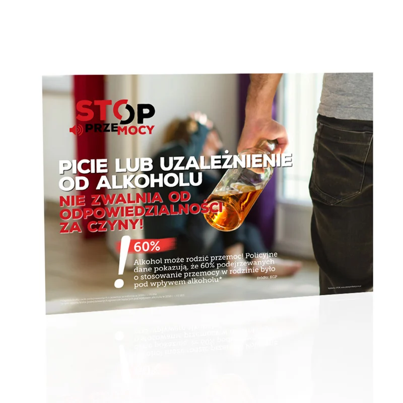 Plakat profilaktyczny: przemoc