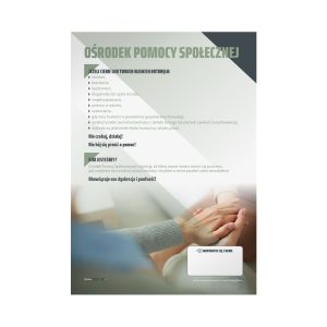 Plakat profilaktyczny: Ośrodek Pomocy Społecznej