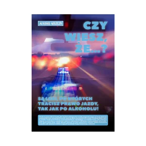 Plakat profilaktyczny: Czy wiesz, że...? Leki i alkohol