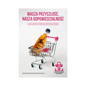 Plakat profilaktyczny: Wasza przyszłość, nasza odpowiedzialność (wózek)