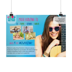 Plakat profilaktyczny: Moja rodzina to...
