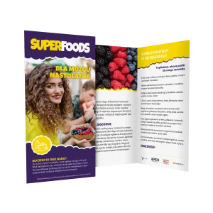 Ulotka profilaktyczna: Superfoods dla mózgu nastolatka