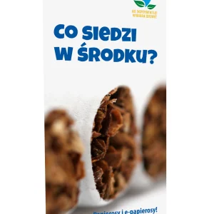 Ulotka profilaktyczna: Co siedzi w środku? Papierosy i e-papierosy